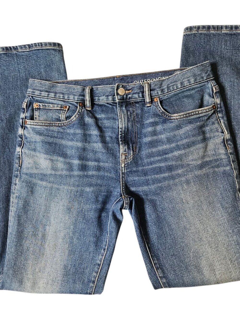 Outerknown SEA Jeans Men's 32x33 Local Straight Fit Blue Denim Organic Cotton